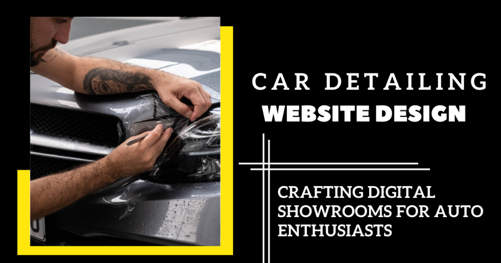 car detailing website design