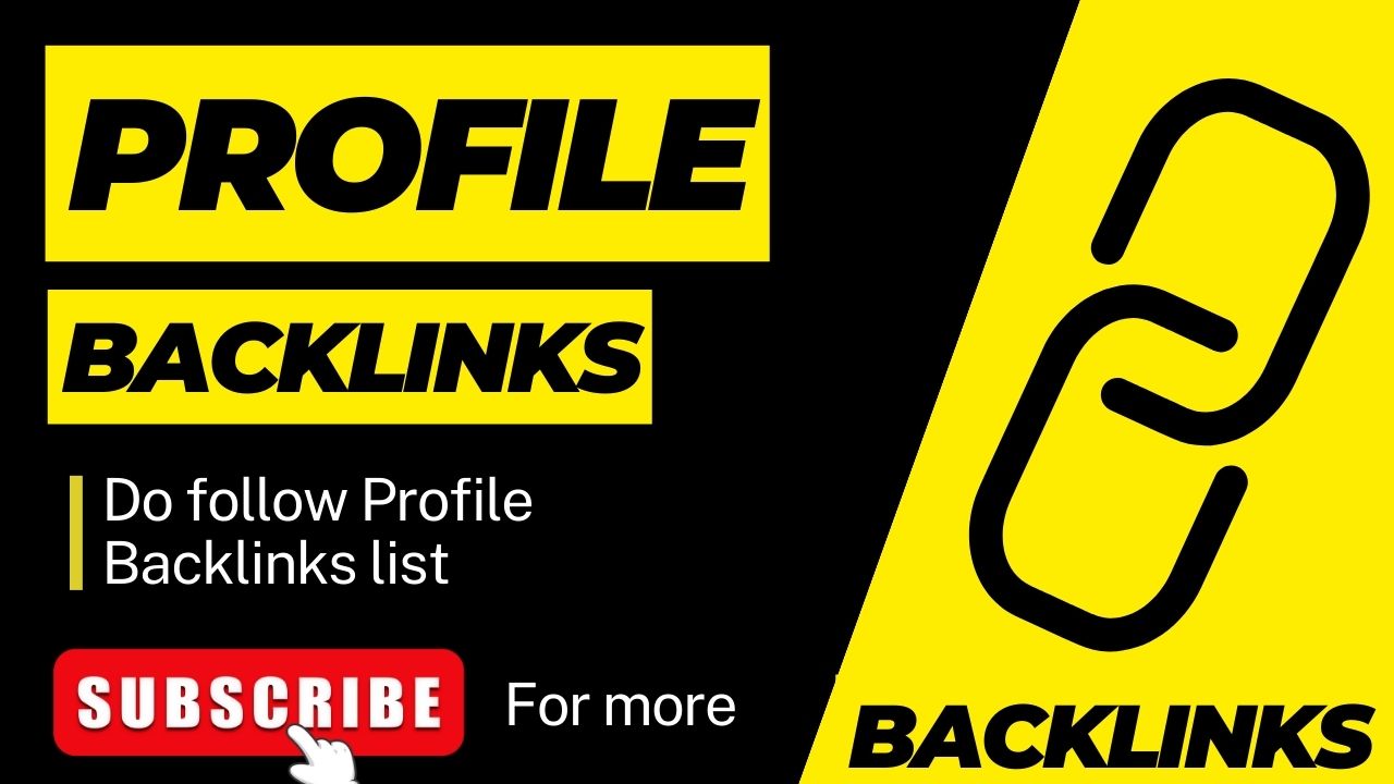 dofollow profile creation sites