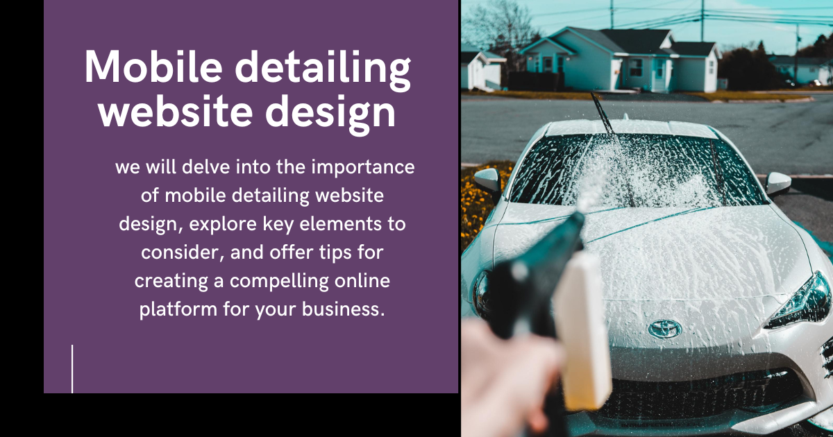 auto detailing website design