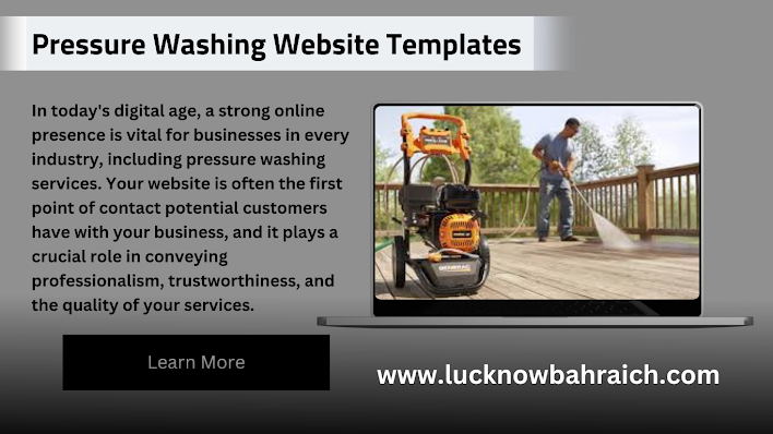 Pressure washing website design template