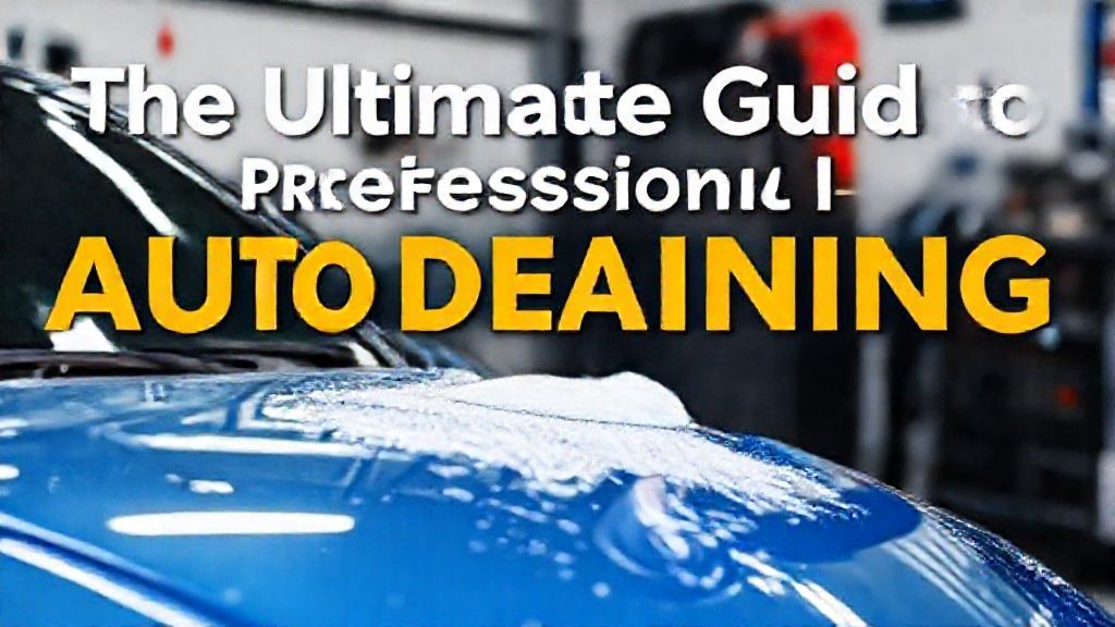The Ultimate Guide to Professional Auto Detailing Services: What Every Car Owner Needs to Know